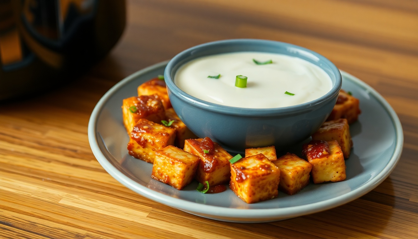 Air Fryer Chili Garlic Tofu
