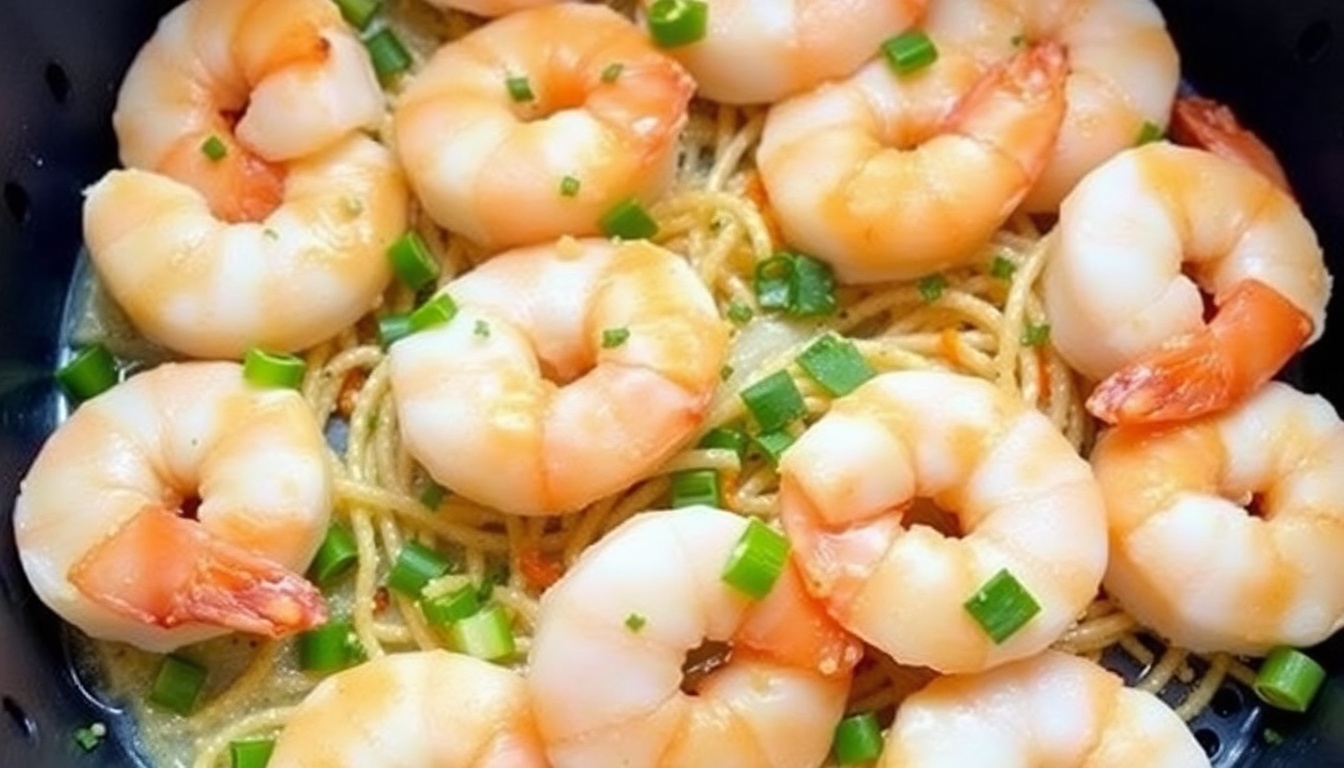 Air Fryer Shrimp Scampi