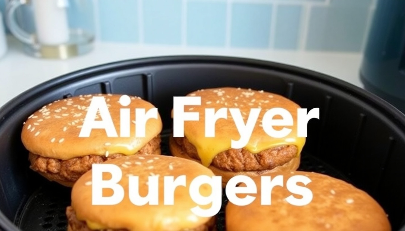 Air Fryer Burgers