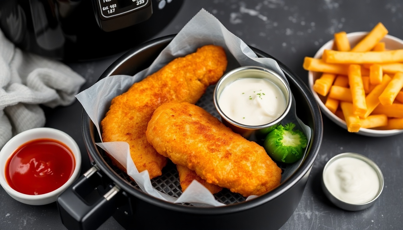 Air Fryer Fish and Chips