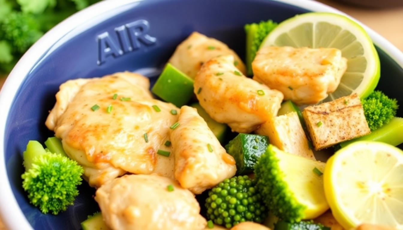 Air Fryer Chicken and Veggies