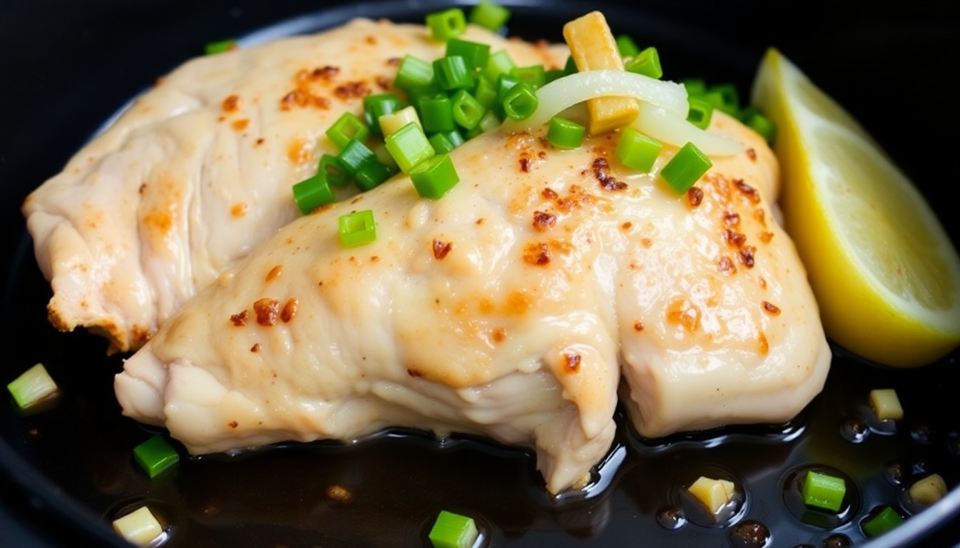 Air Fryer Pork Loin with Ginger and Onion